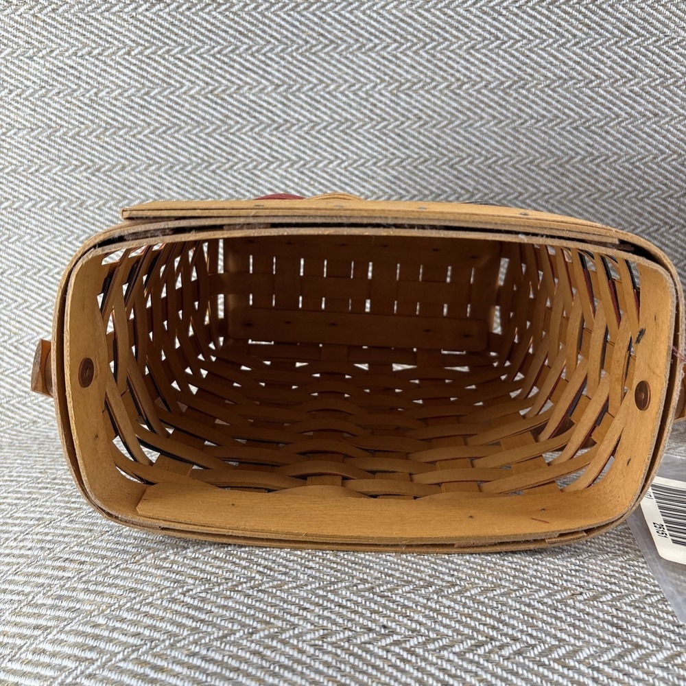 Longaberger 25th Anniversary Flag Basket with Liner & Protector - Picture 9 of 10